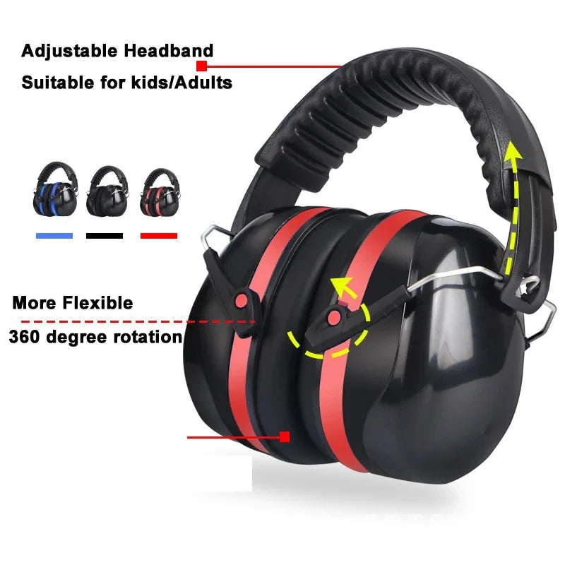 Foldable Anti-Noise Head Earmuffs Ear Protector Hearing Protection