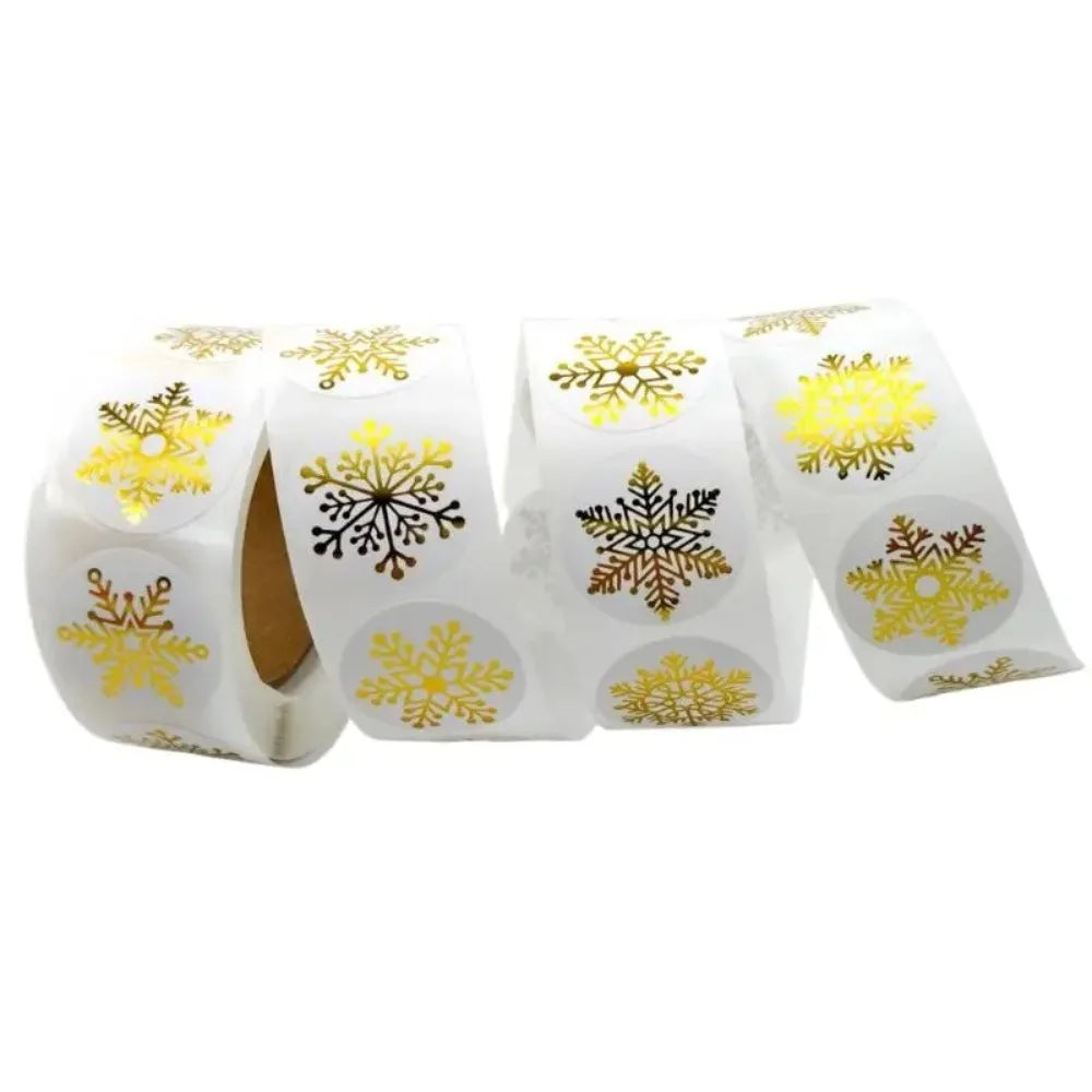 Merry Christmas Stickers Round 1 Inch Self Adhesive