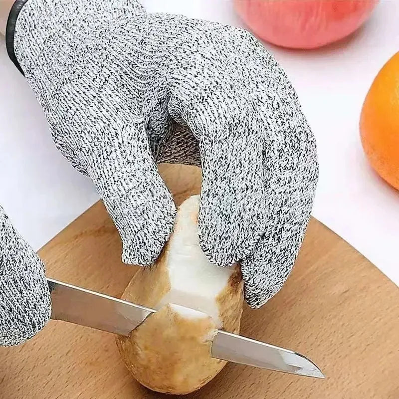 Level 5 HPPE Anti-Cut Gloves Kitchen Gardening Anti-Cut Knitted Gloves Anti-Thorn Wear close-up view