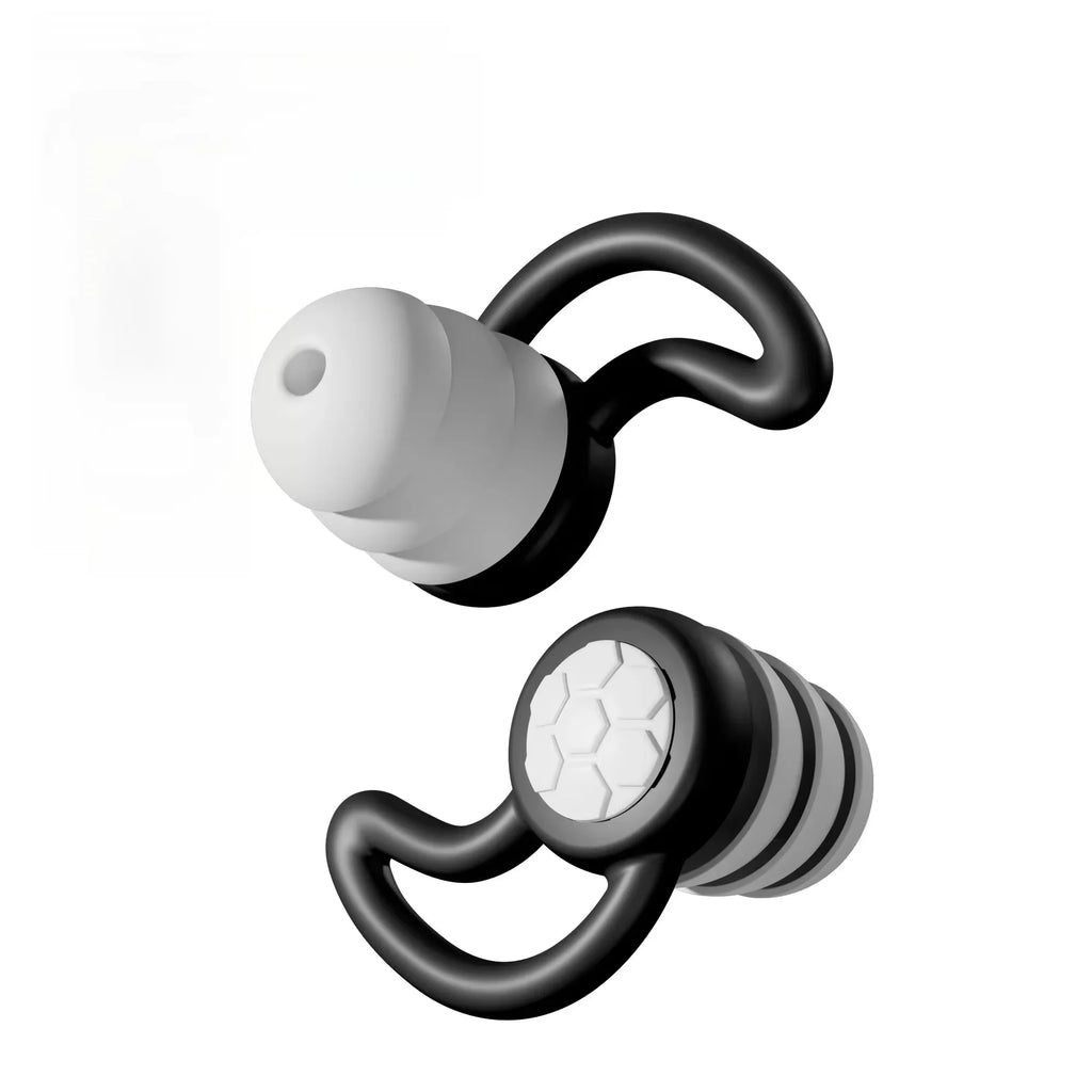 Silicone Noise Cancelling Earplugs Sleep Swimming Waterproof Three Layer Mute