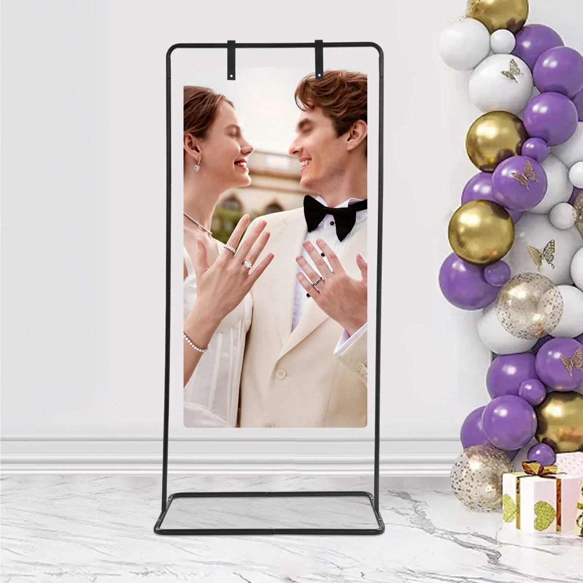 Wedding Sign Holder 175x80cm Adjustable Floor Display Stand