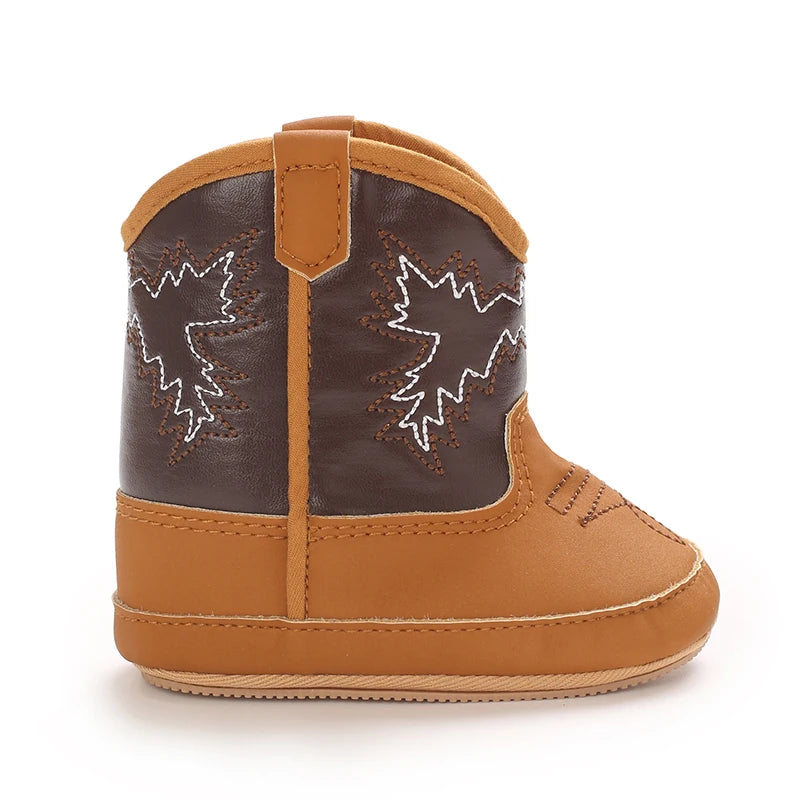 Baby Boys Girls Winter Boots 0-18 Months Western Denim First Walkers Warm Casual Fashion