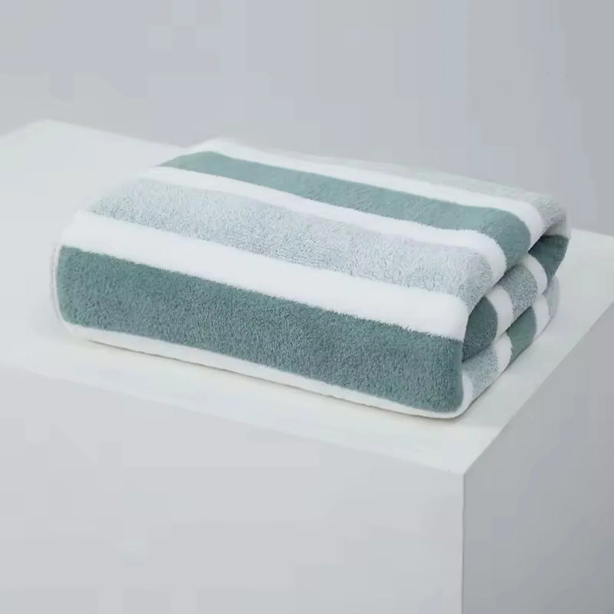 1 Pc Striped Face Towel Thickened Absorbent Soft Face Towel For Home Thick And Durable For Daily Household Use New