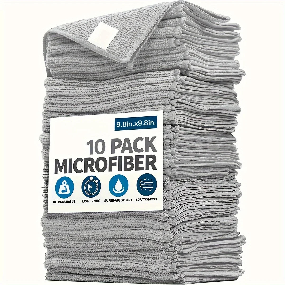 Light Gray Ultra-fine Fiber Kitchen Towel Cleaning Cloth Set