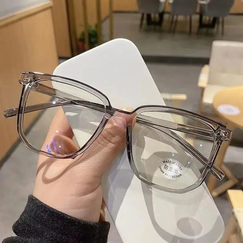 Anti-blue Light Glasses for Women with Regular Eyeglass Frame Finished Retro Flat Lig alternate view
