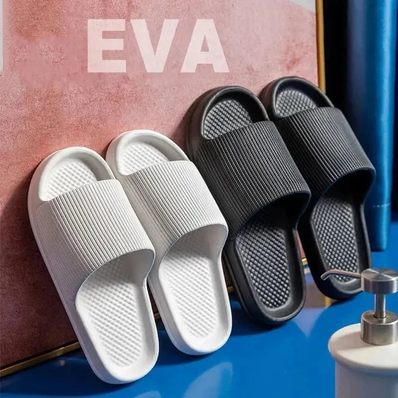 EVA Soft Sole Massage Shower Shoes Unisex Non-Slip Platform Slippers alternate view