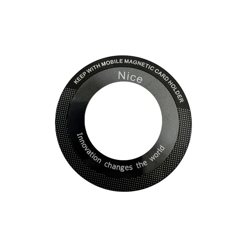 1/2/6Pcs Magnetic Metal Ring Sticker for Wireless Charging – Universal Metal Plate for Phone Cases, Compatible with Car Mounts &