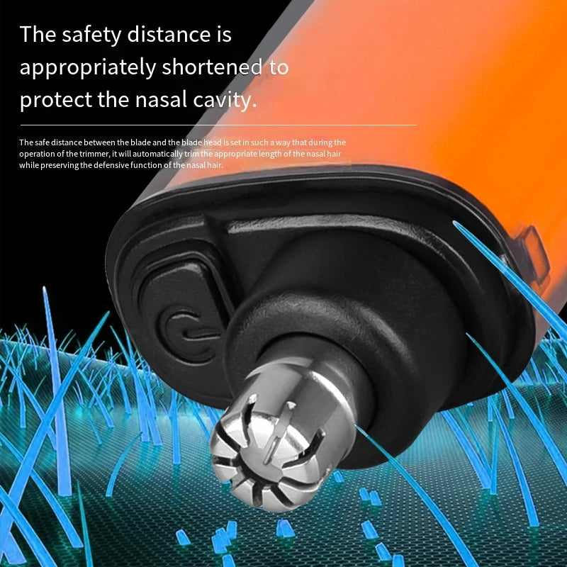 Nose and Ear Hair Trimmer Portable Rechargeable USB Type-C