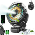 Clip-On Mist Cooling Fan Rechargeable Desk Fan