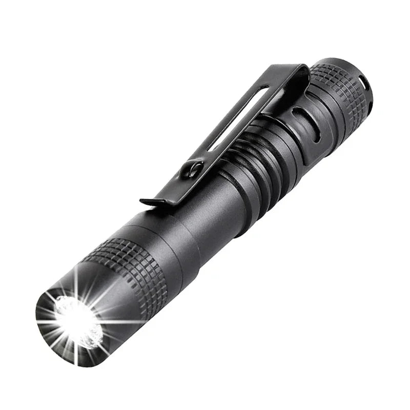 Mini Portable LED Pen Light Pocket Flashlight close-up view