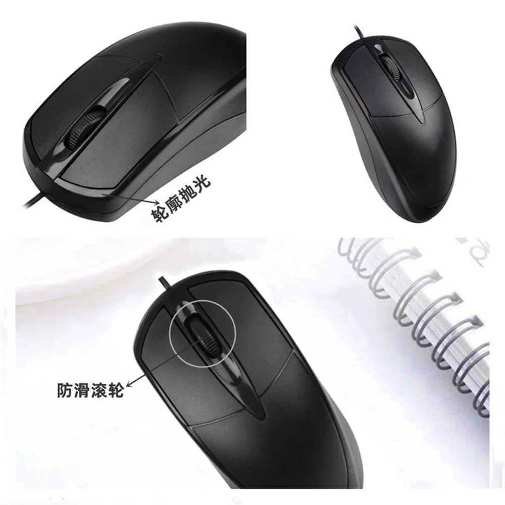 USB Wired Optical Computer Mouse for PC and Laptop additional angle