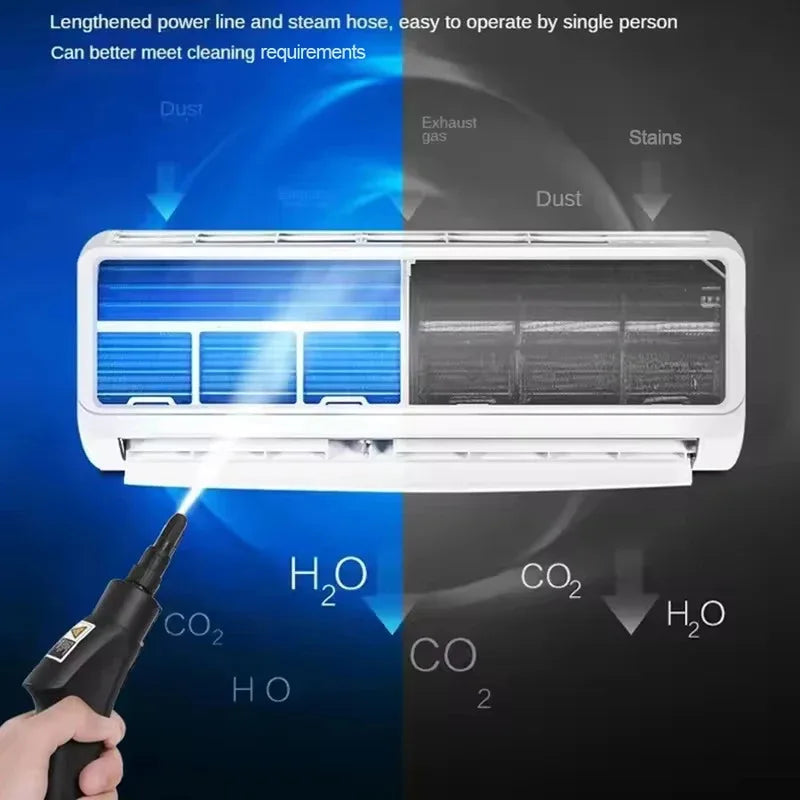 Portable Handheld Steam Cleaner With Brush Heads