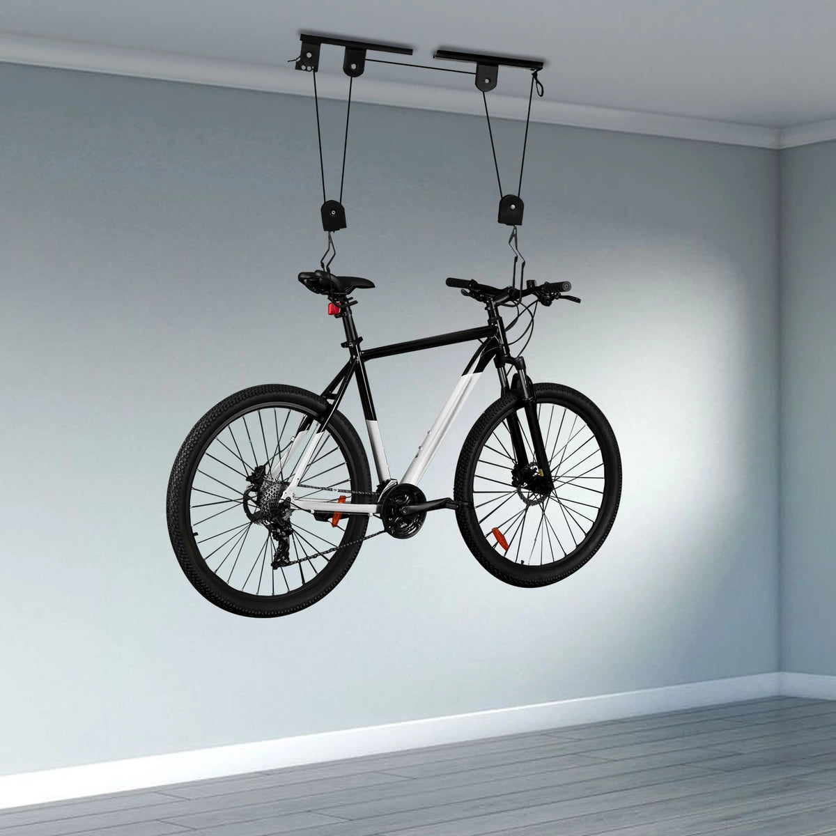 Bike Hoist Ceiling Mount Pulley System with Rope