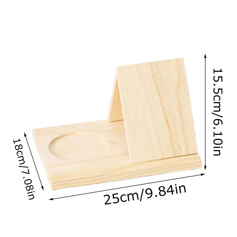 Wooden Triangle Book Holder Reading Stand