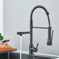 Chrome Pull Down Kitchen Faucet Single Handle Deck Mounted