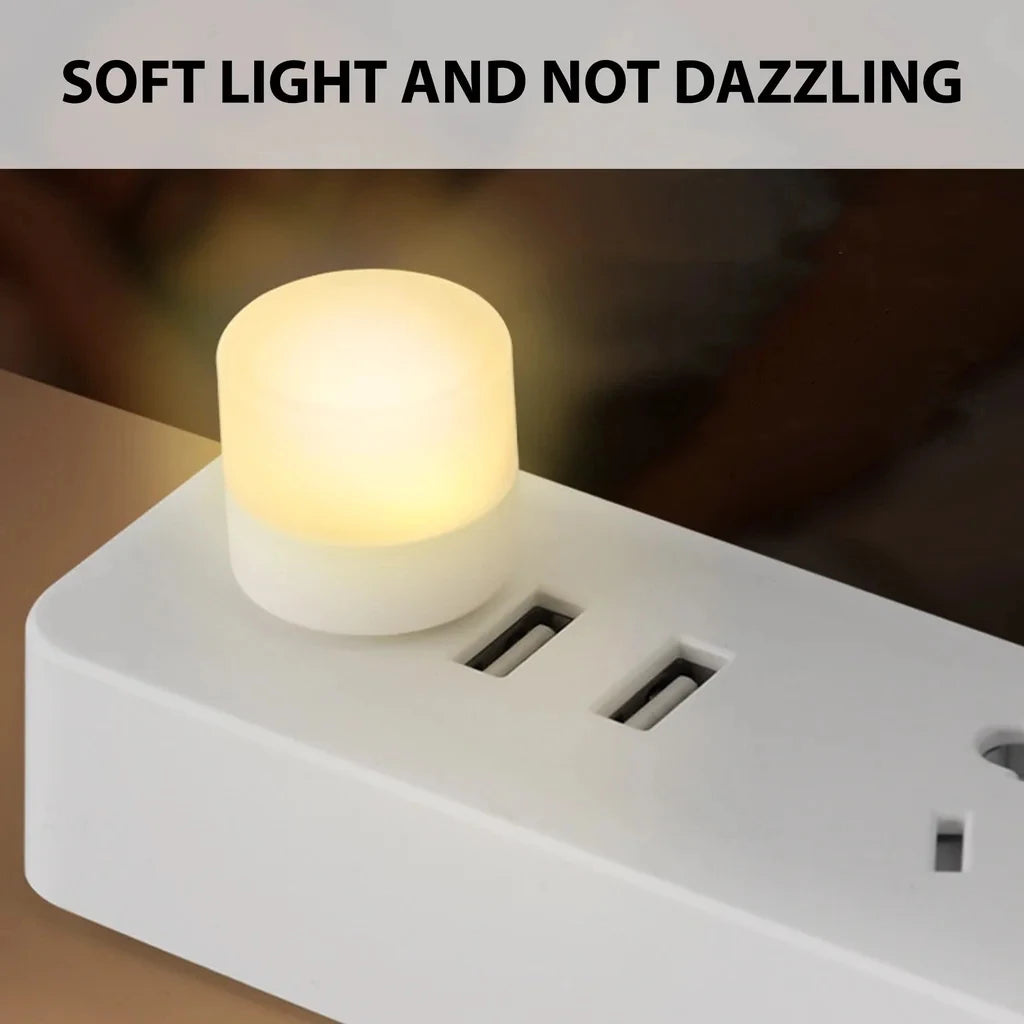 USB Mini LED Night Light Round Reading Lamp detail view