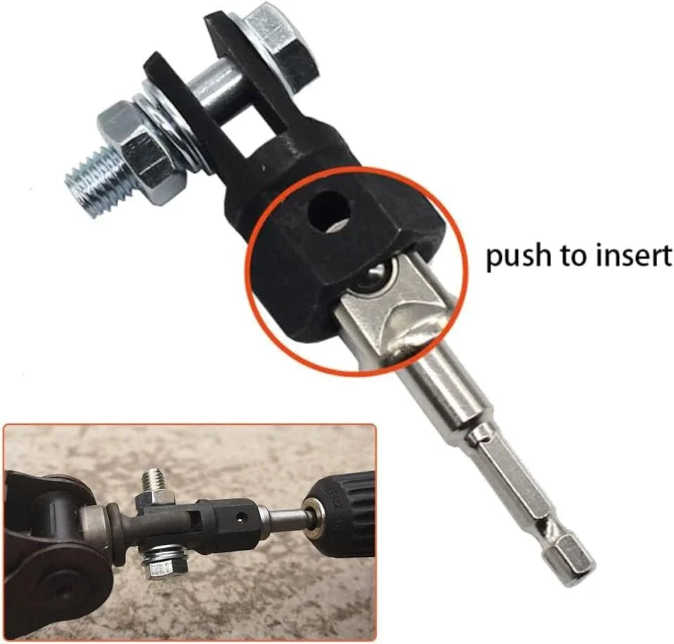 1/2 Inch Universal Scissor Jack Adapter Chrome Vanadium Steel Wrench Socket Auto Drill Connection Tool