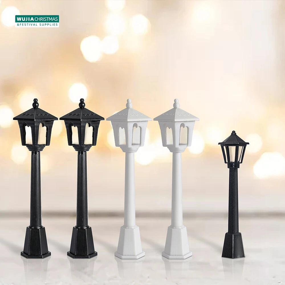Miniature Street Lamp Plastic Model Lights 6/12pcs