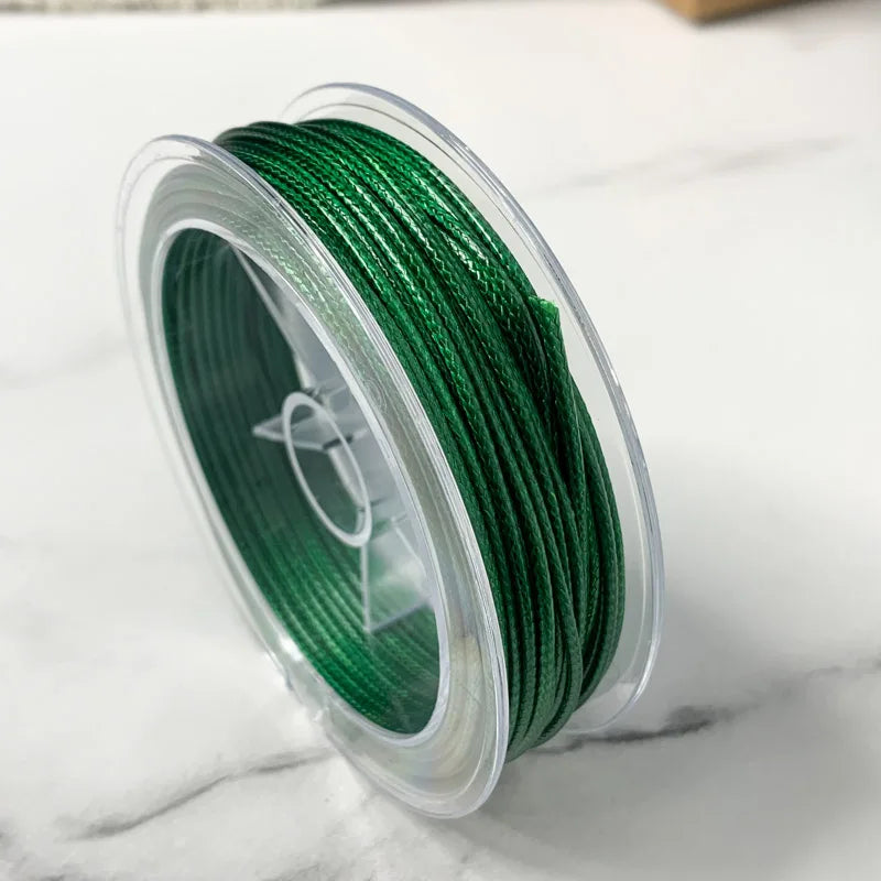 0.5-3MM Waxed Cotton Thread Cord Necklace for DIY Jewelry Making