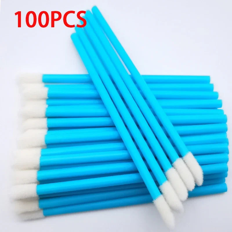 100PCS Sponge Lip Makeup Brush Set For Woman Cosmetic Colourful Make Up Tools