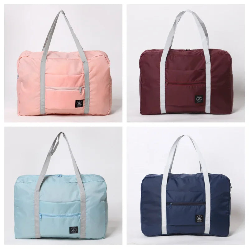 Foldable Nylon Travel Duffel Bag Carry On Lightweight lifestyle view