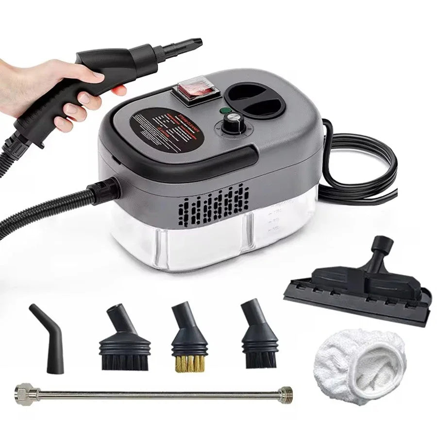 Portable Handheld Steam Cleaner With Brush Heads