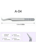 Stainless Steel Eyelash Extensions Tweezers Lash Artists High Precision Superhard Anti-Static Tweezers Makeup Tools