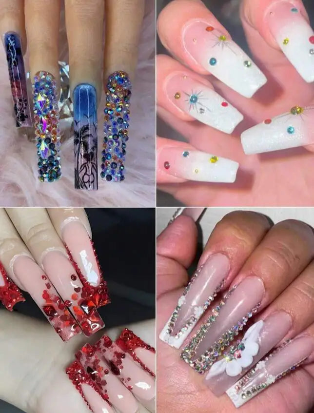 2mm Resin Nail Art Rhinestones For DIY Nails & Phone Case