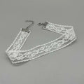 Short Lace Choker Necklace for Women Black White alternate view