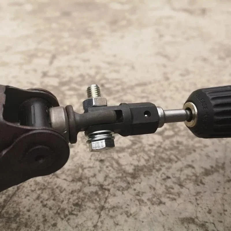 1/2 Inch Universal Scissor Jack Adapter Chrome Vanadium Steel Wrench Socket Auto Drill Connection Tool