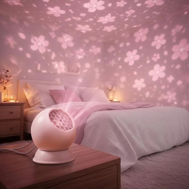Cherry Blossom Projector Light Romantic Pink Ambient Glow Energy Saving Portable LED lifestyle view