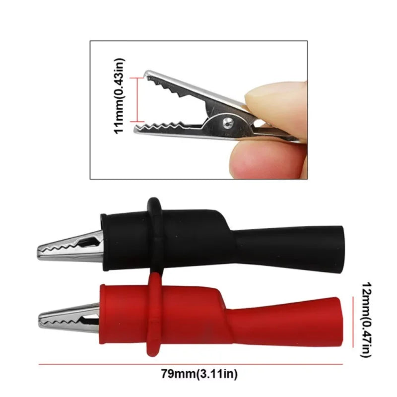 Multimeter Wire Clips Red and Black 1000V lifestyle view