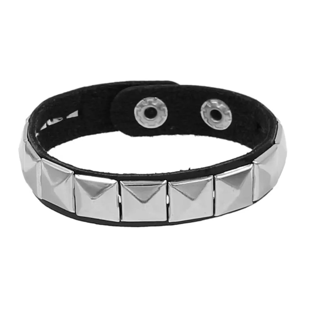 Spiked Studded Bangle Bracelet Gothic Punk Cuff Unisex