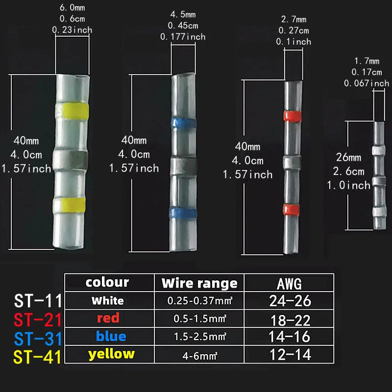 Welding Ring Heat Shrink Terminal, IP67 Waterproof, Electrical Equipment Connection Heat detail view