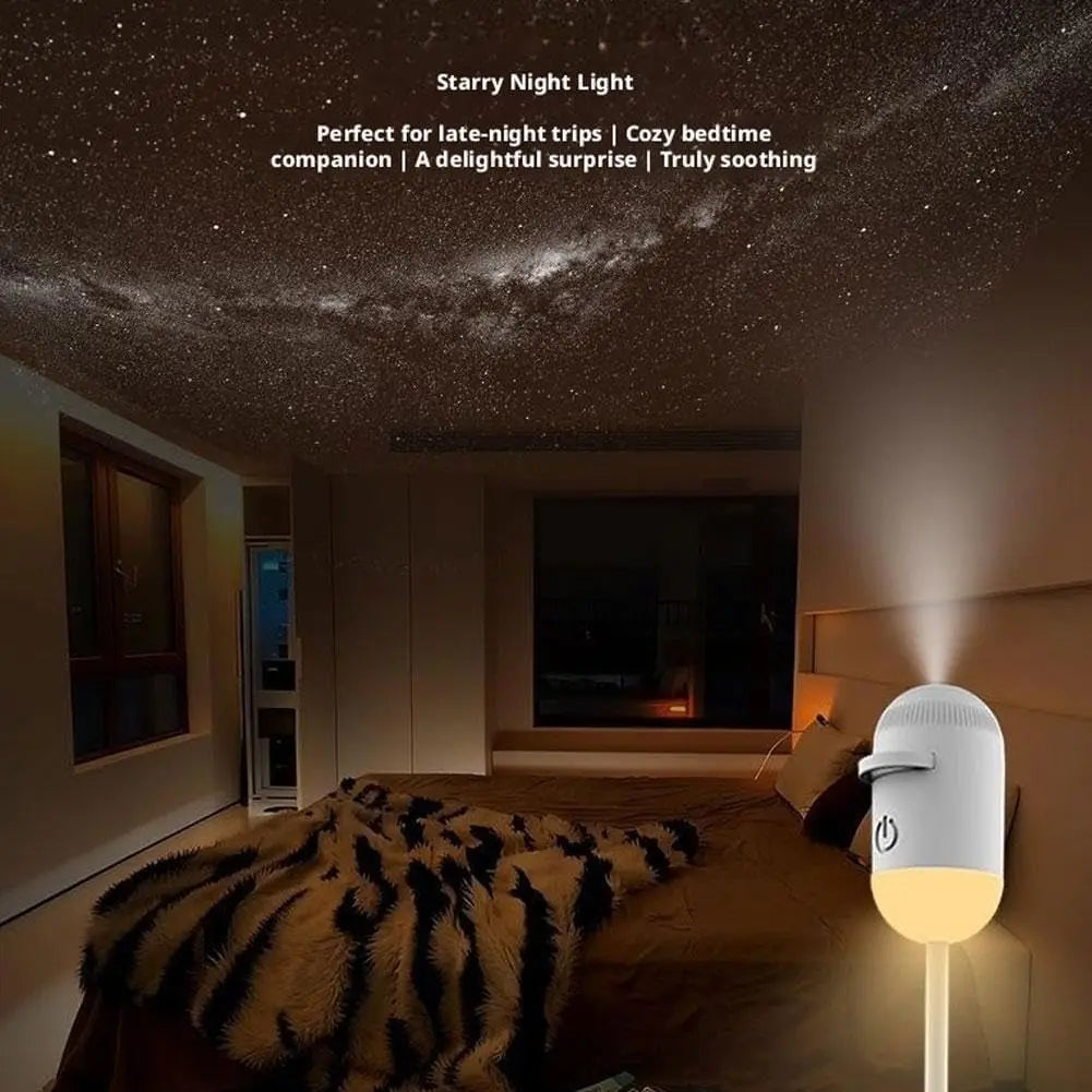 USB Starry Sky Projection Light Portable Galaxy Night Lamp for Bedroom Ceiling Romant alternate view