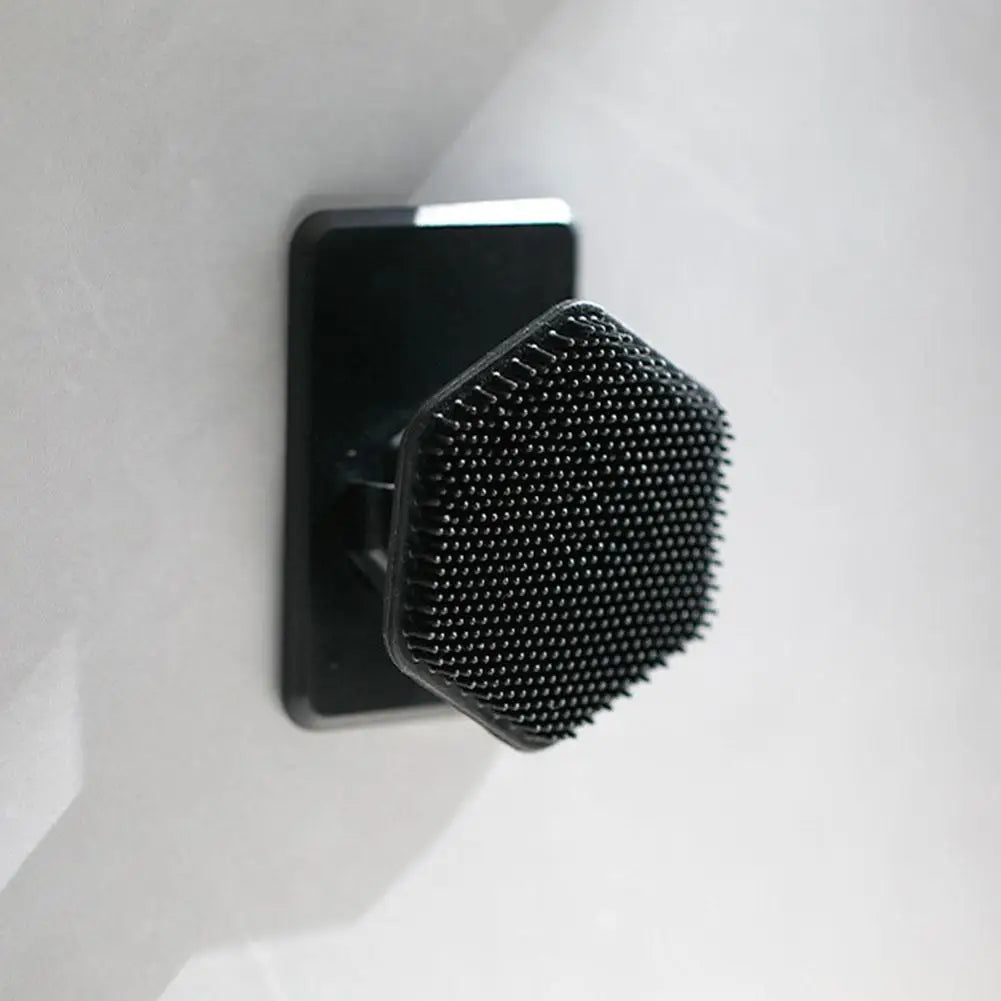 Portable Hexagonal Silicone Facial Cleansing Brush, Soft Exfoliating Face Scrubber for D detail view