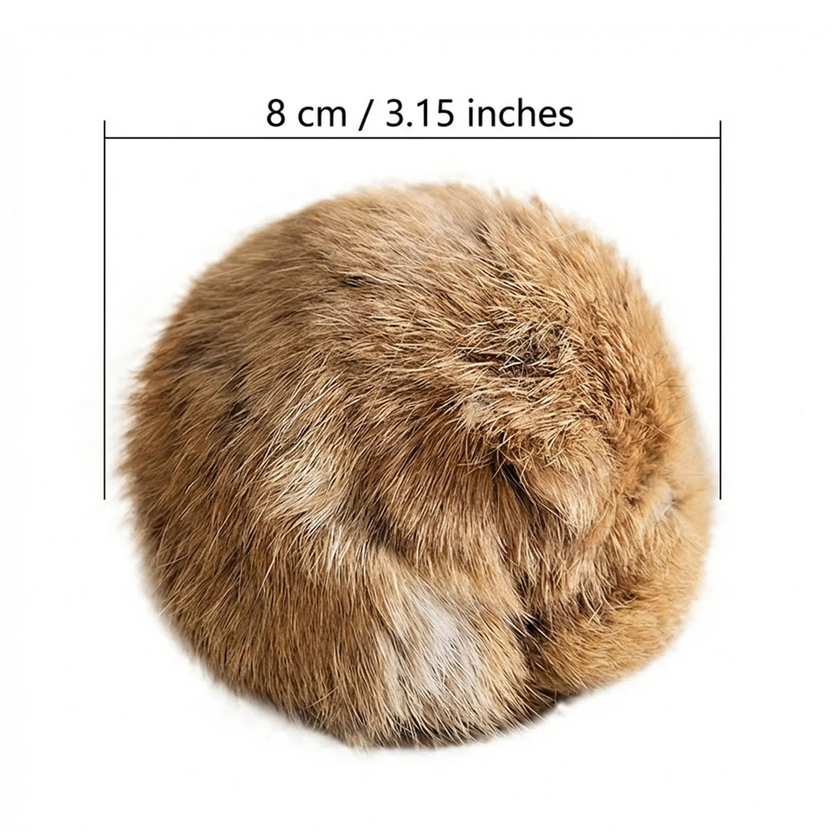 C 1/2/3/6Pcs 8cm Rabbit Fur Ball Cat Toy With Catnip Interactive Chasing Plush Toy Balls Pet Cat Accessories Supplies