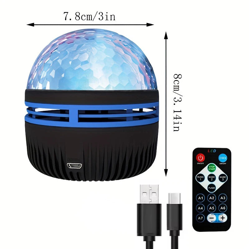 USB Galaxy Projector Night Light 5V Aurora Remote Control additional angle