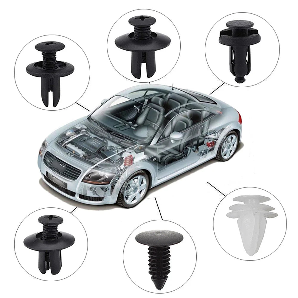 Nylon Car Body Push Trim Fastener Clip Kit lifestyle view