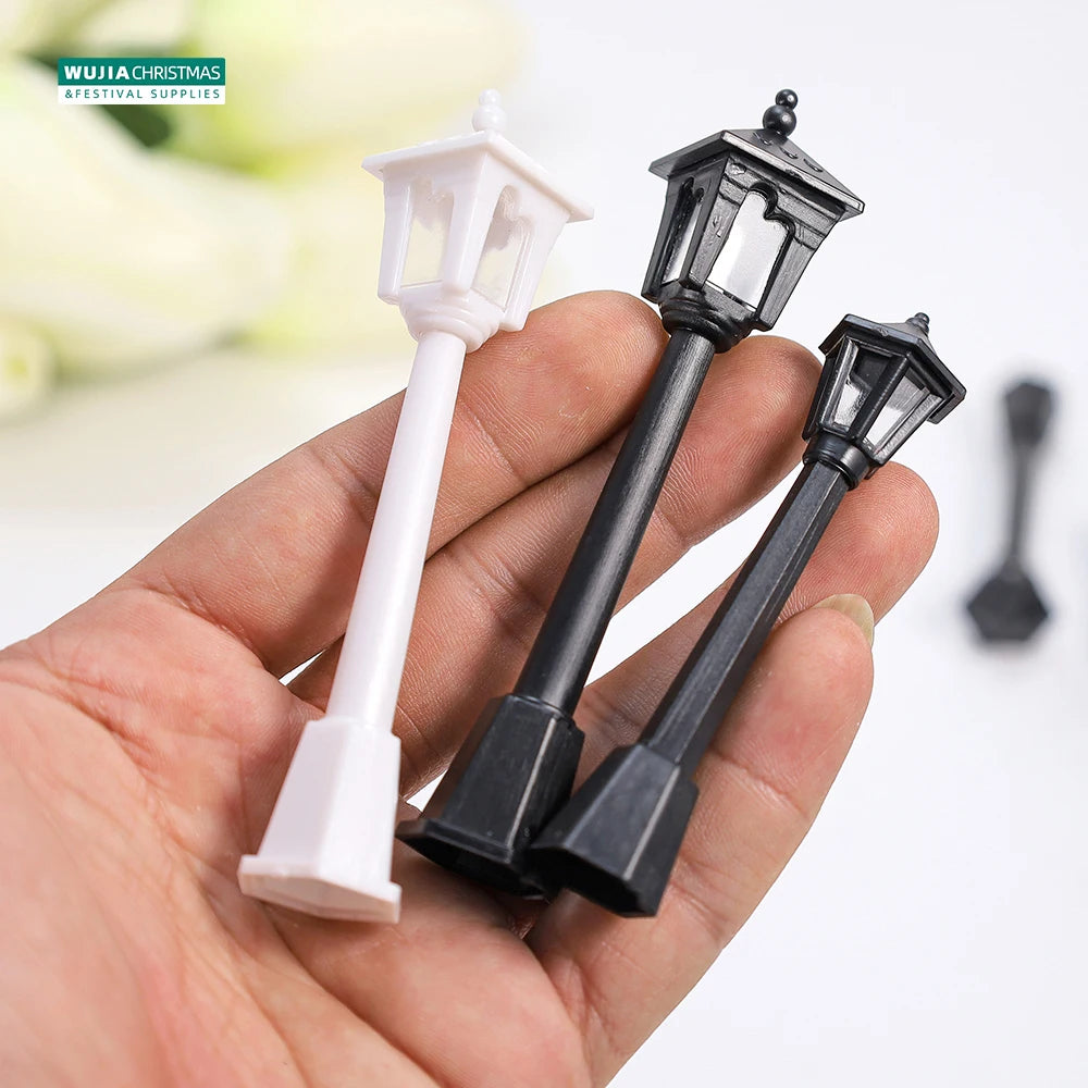 Miniature Street Lamp Plastic Model Lights 6/12pcs