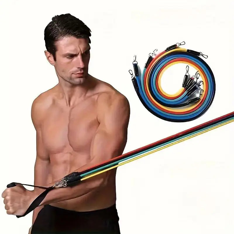 TPE Resistance Band Set with Door Anchor and Handles