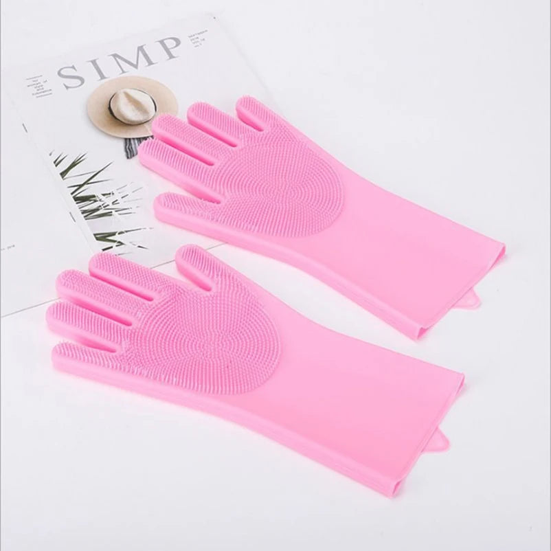 Pet Dog bath accessories Scrub brush Teddy silicone bath gloves anti-scratch and anti-bite bath products