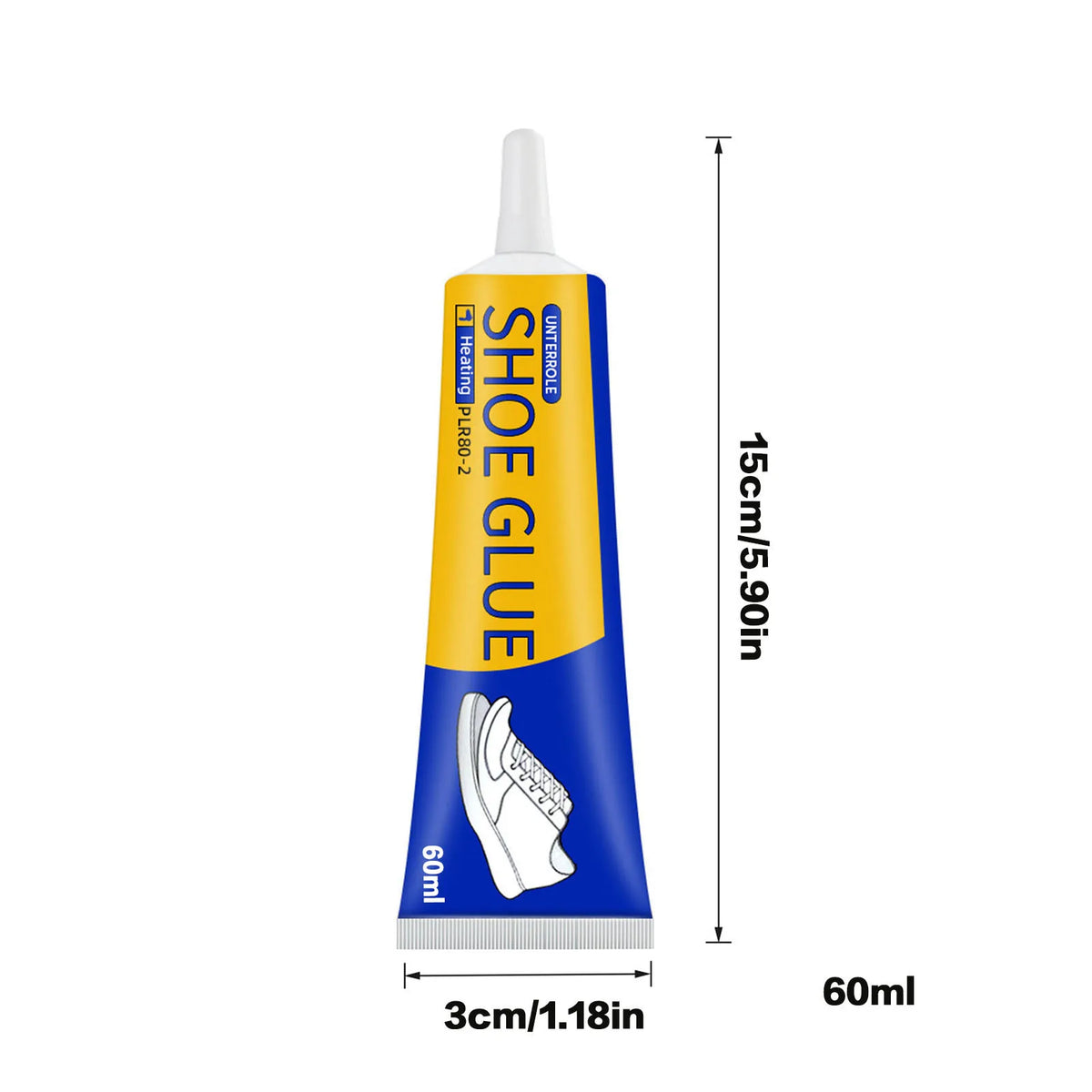 60ml Clear Shoe Repair Adhesive Low Odor Soft Resin Shoe Glue additional angle