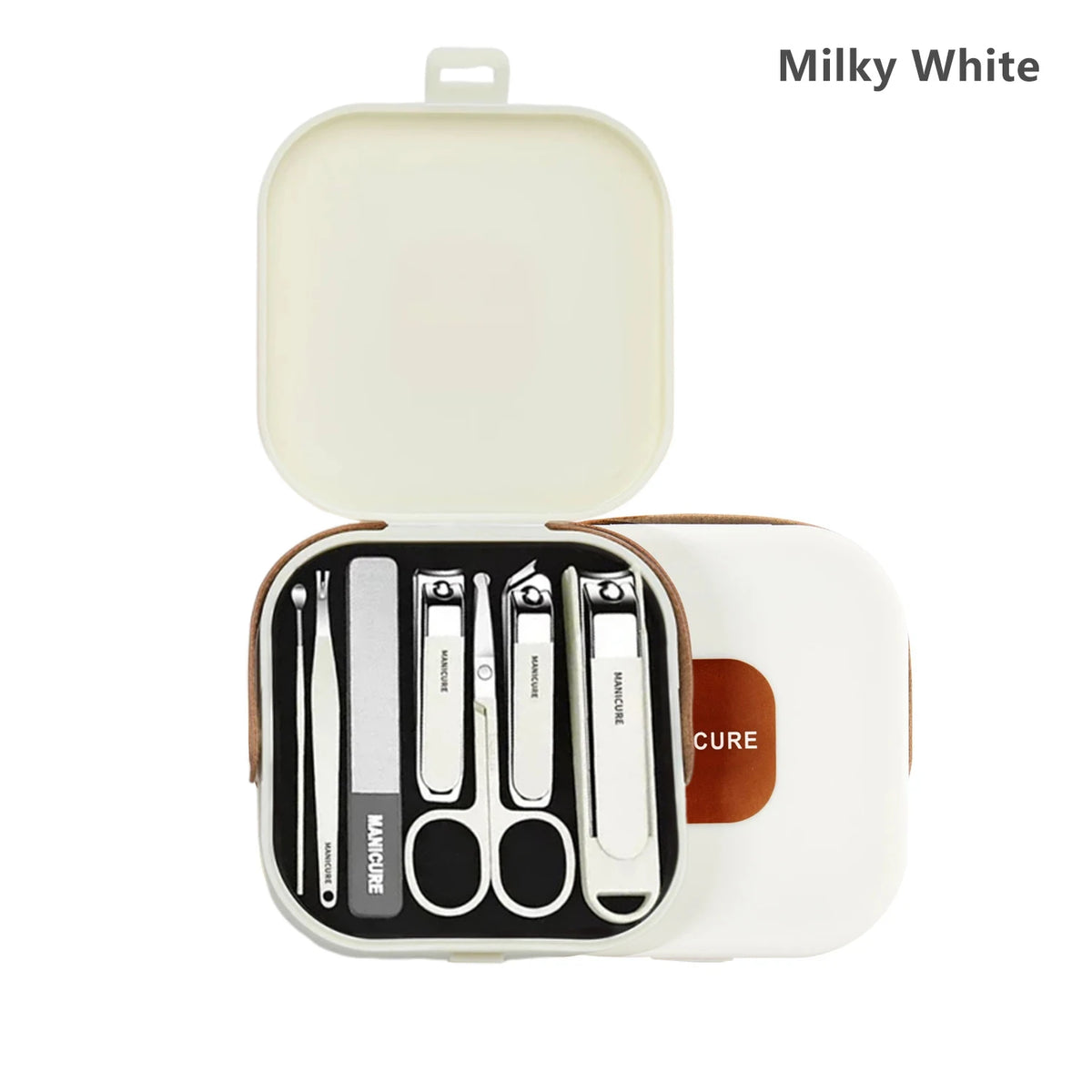 Anti‑Splash Nail Clipper Kit Portable Manicure Grooming Set Stainless Steel Nail Care Protection Tool 7 In 1 Manicure Sets