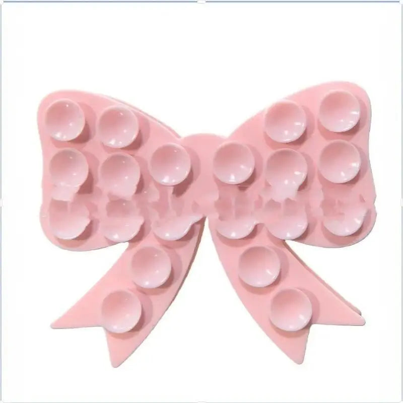 Silicone Bow Shaped Mobile Phone Suction Cup Multicolor Strong Adhesion Reusable For Holding Phone Watching Videos Daily Use