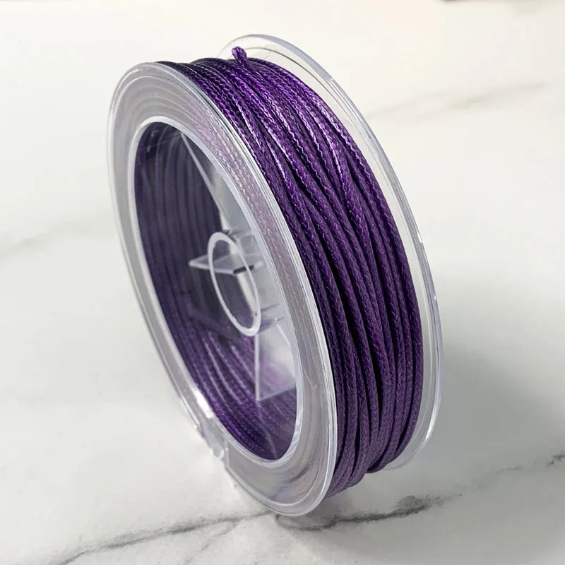0.5-3MM Waxed Cotton Thread Cord Necklace for DIY Jewelry Making
