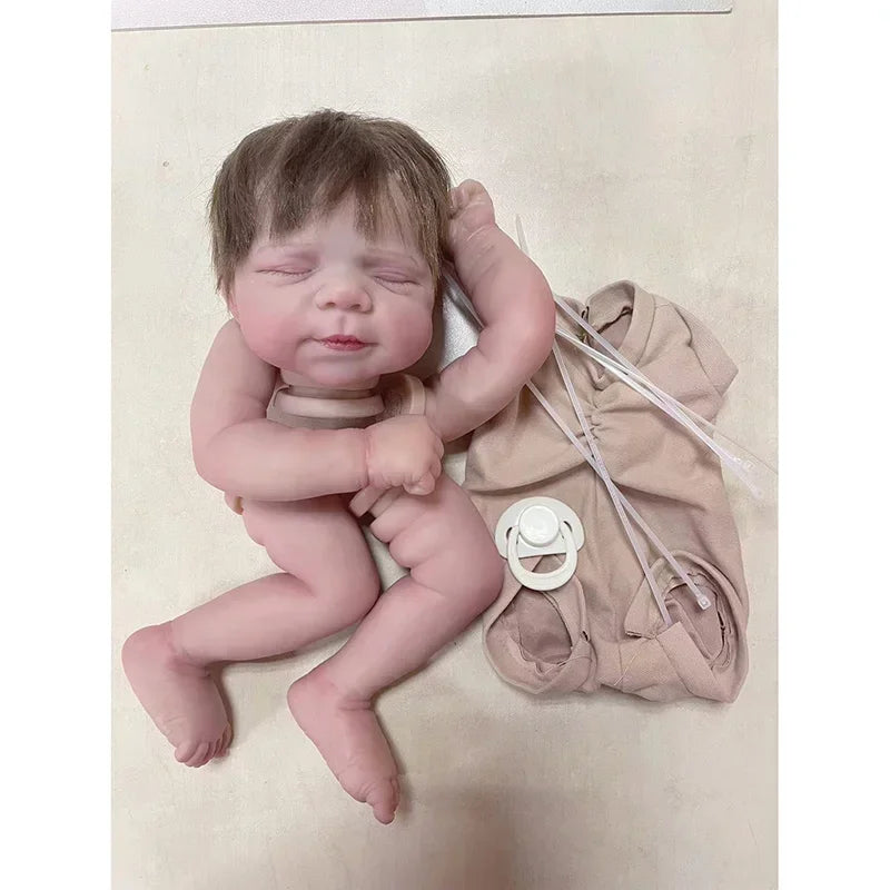 18inch Already Painted Kits Pascale Soft Vinyl Reborn Doll Kit Lifelike Baby 3D Paint alternate view