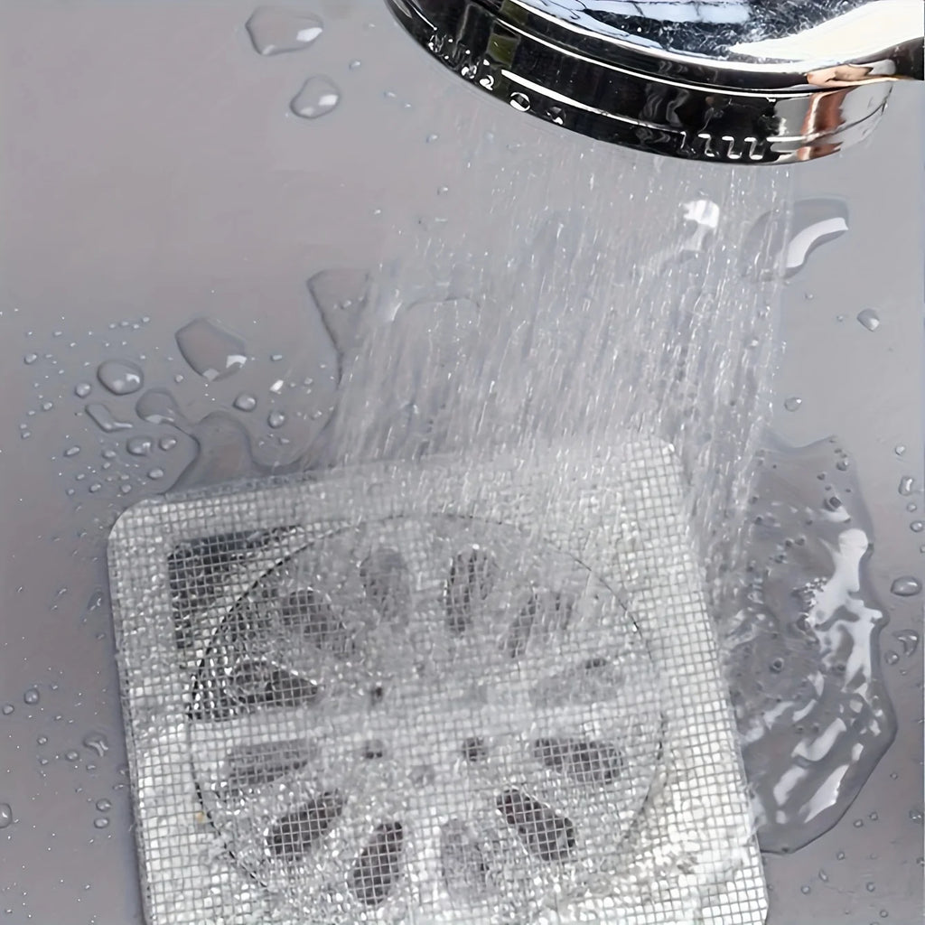 Floor Drain Hair Filter Net Sticker 2 M close-up view