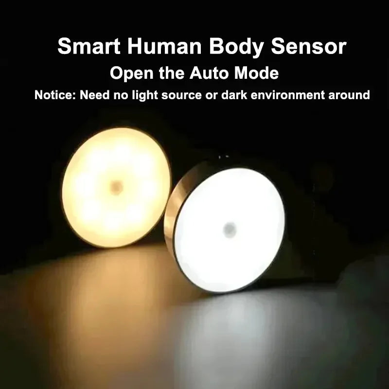 LED Motion Sensor Night Light USB Rechargeable Wireless lifestyle view