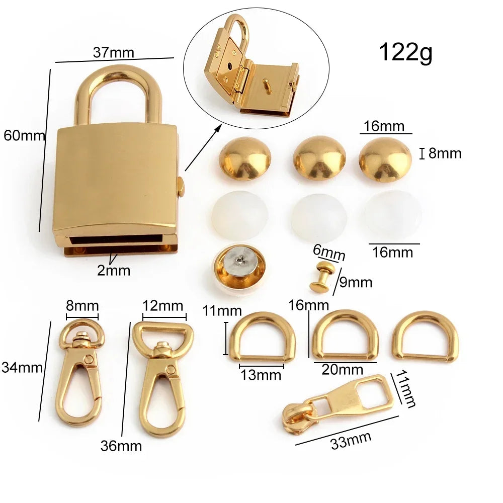 1/3/15Sets Metal Double Ring Buckles For Shoulder Bags Belt Hooks Clasp Locks Connect lifestyle view
